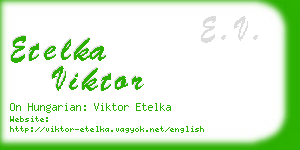 etelka viktor business card
